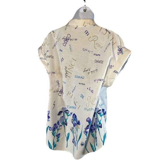 ACT III Vintage 80s Buttondown, Collared ,Shortsleeve Women’s Blouse - Picture 6 of 10